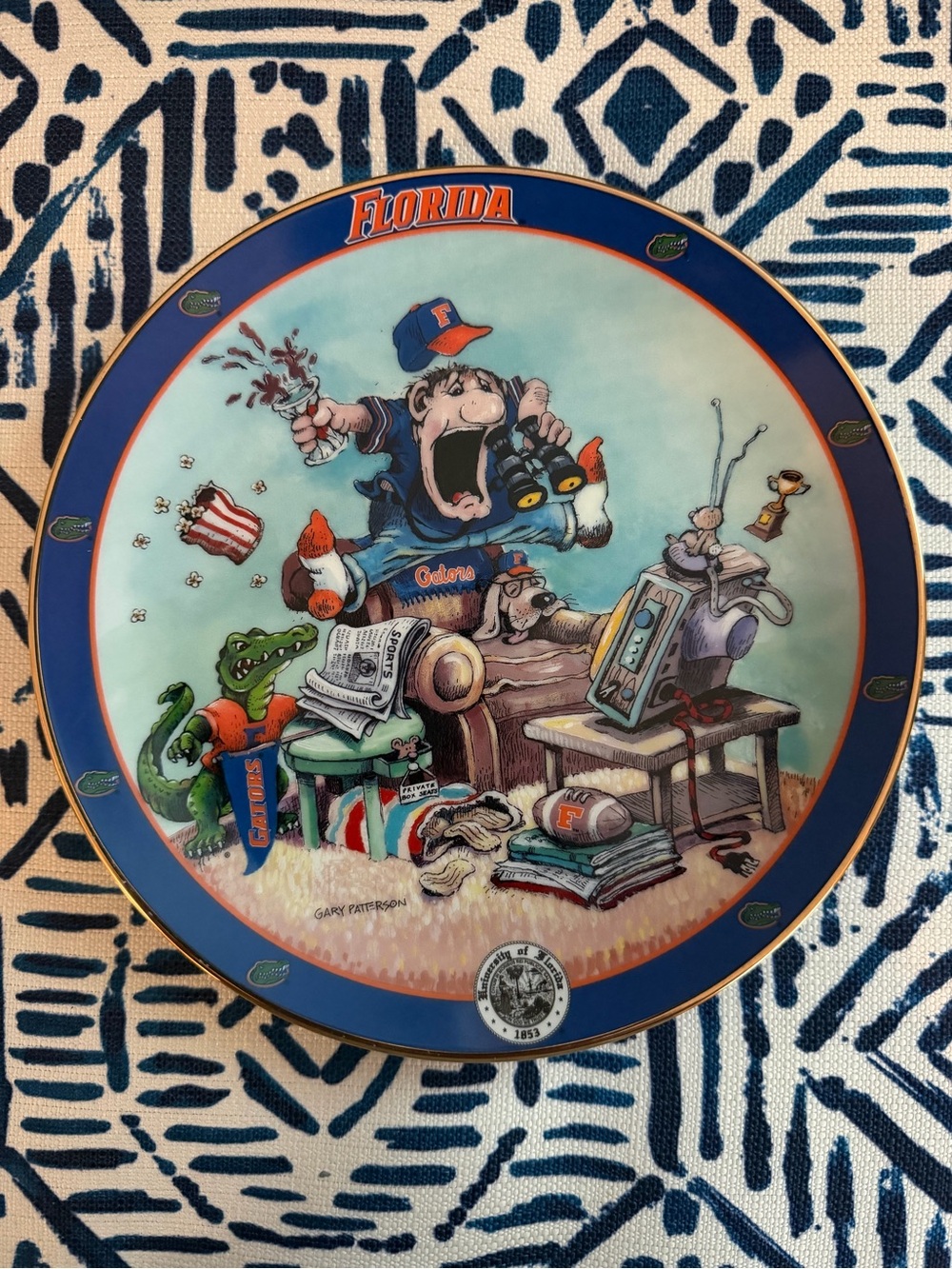 Florida Gators Commemorative Decorative Plate - By: Gary Patterson